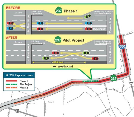 237 express lanes map